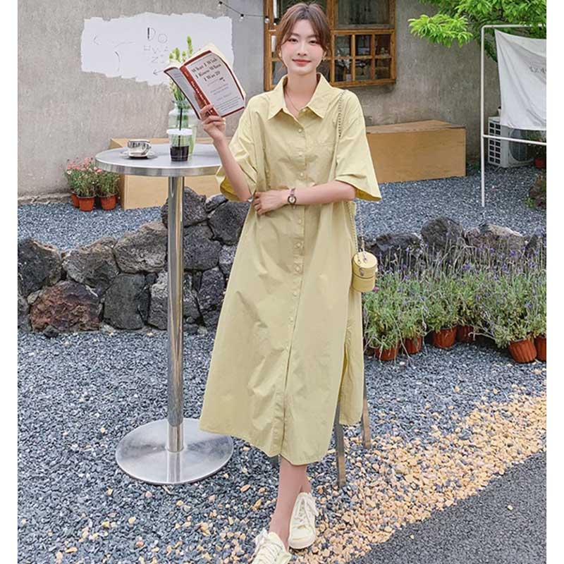 イエローシャツワンピース