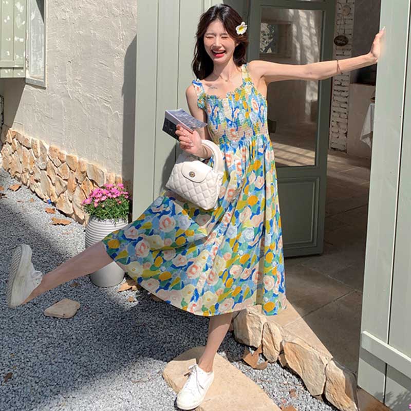 サマーフラワーワンピース