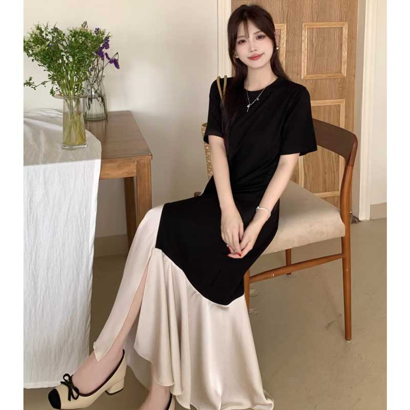 アシンメトリーツートンワンピース