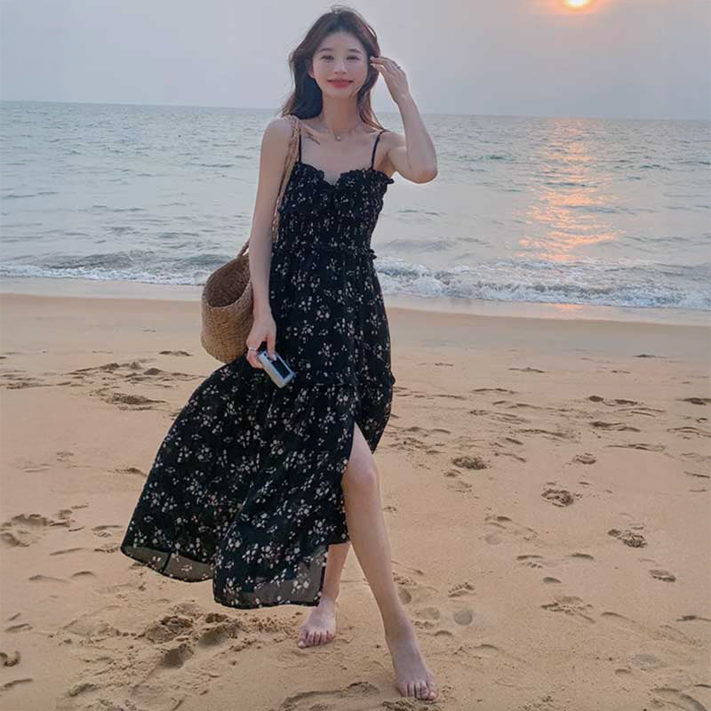 フローラルキャミソールワンピース