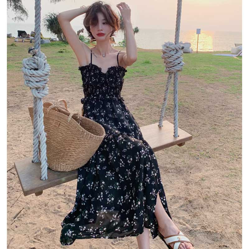 フローラルキャミソールワンピース