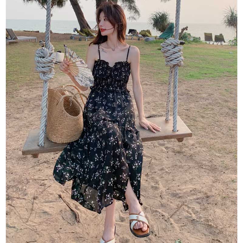 フローラルキャミソールワンピース