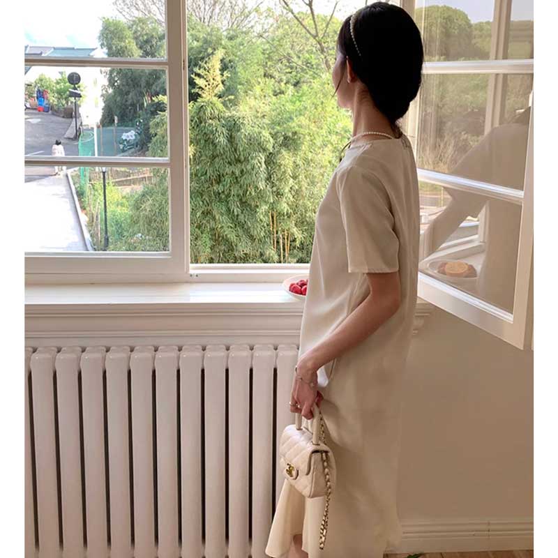 シンプルTシャツワンピース(2colors)