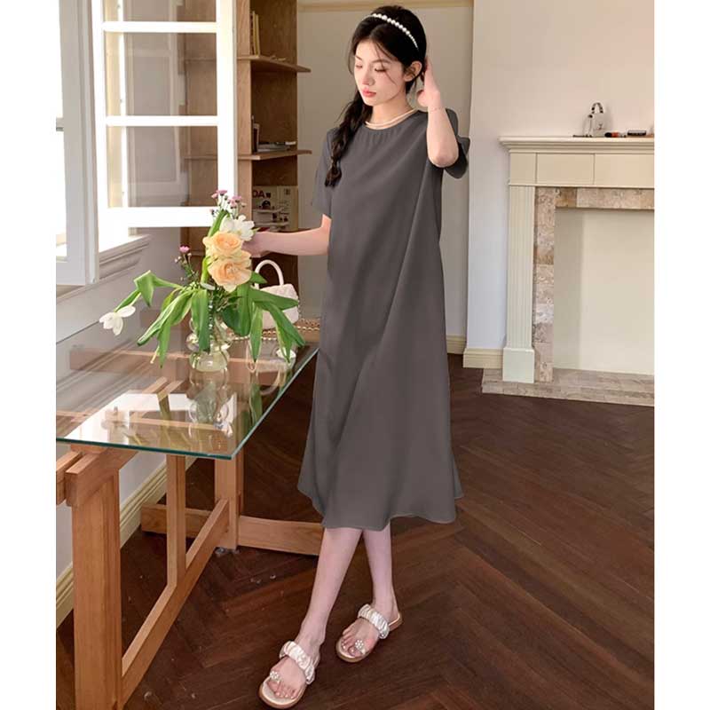 シンプルTシャツワンピース(2colors)