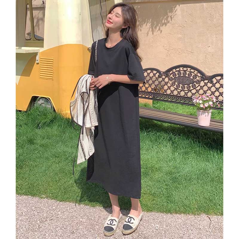 ストライプレイヤードワンピース