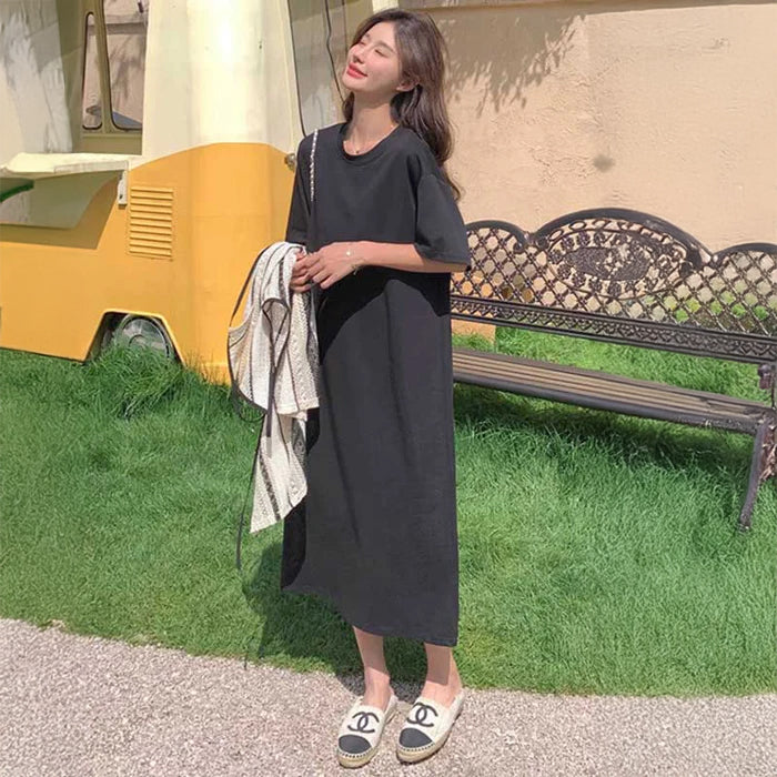 ストライプレイヤードワンピース