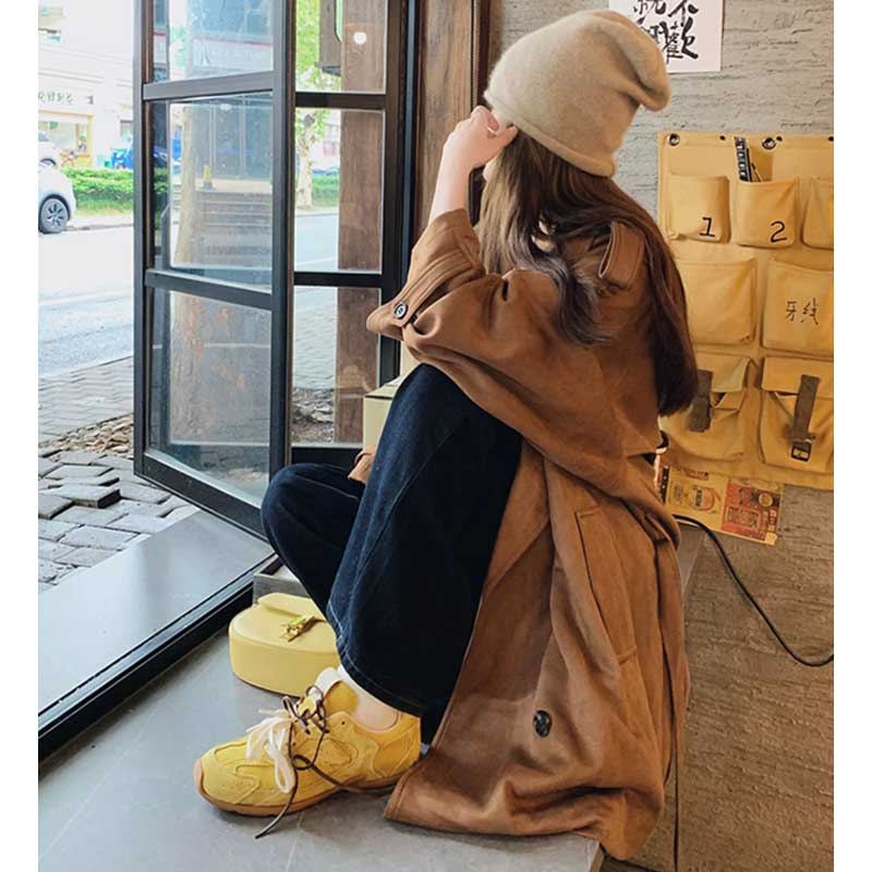 スエードトレンチコート