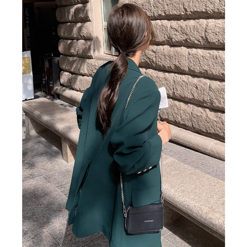 ダークグリーンセットアップスーツ