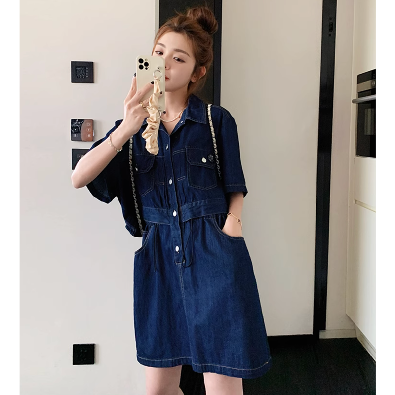 ワイドデニムワンピース(2colors)