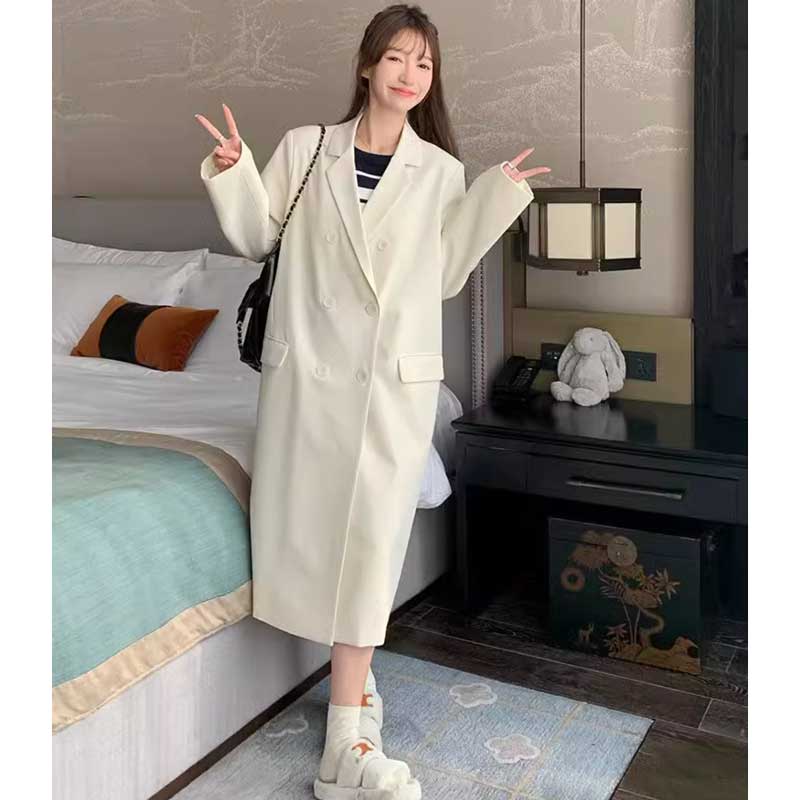 ダブルボタンロングジャケット