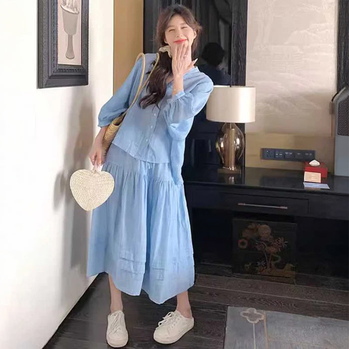 サマーブルーセットアップ