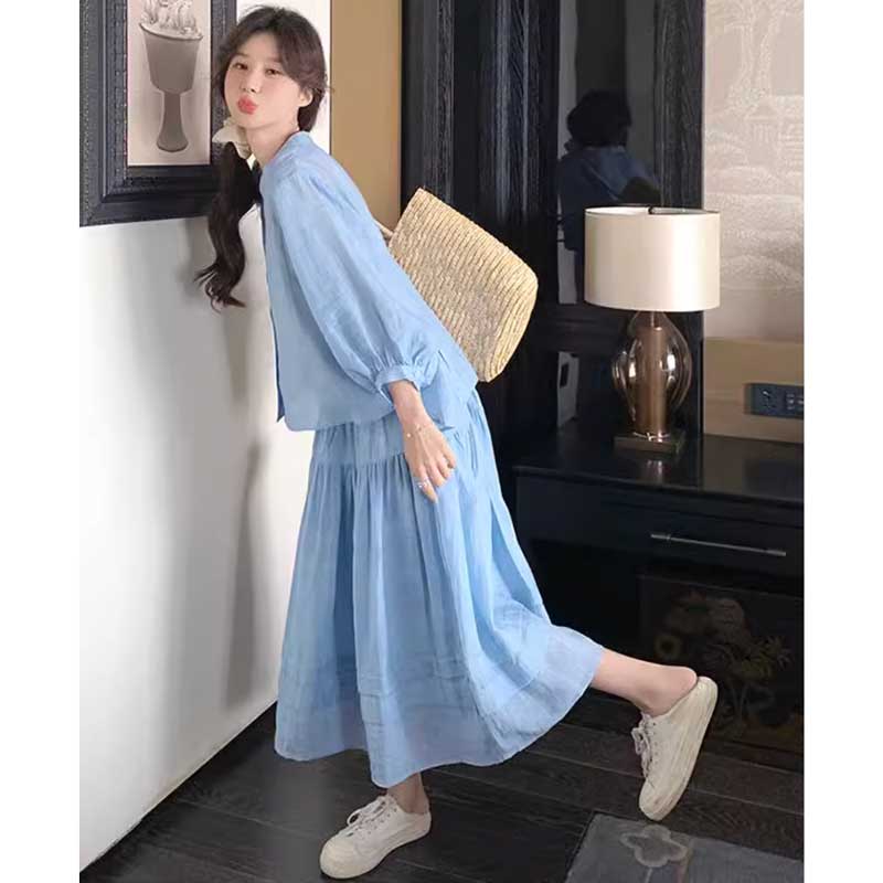 サマーブルーセットアップ