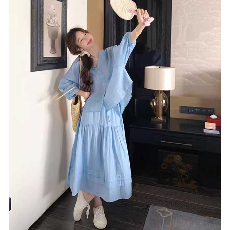 サマーブルーセットアップ