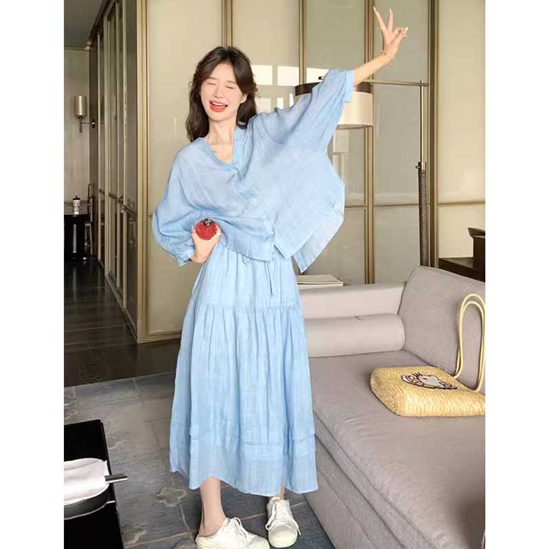 サマーブルーセットアップ