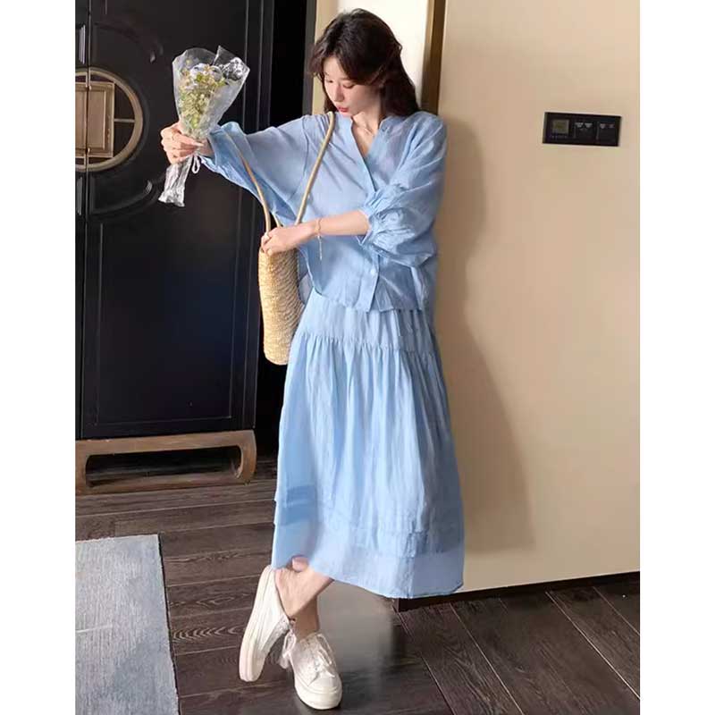 サマーブルーセットアップ