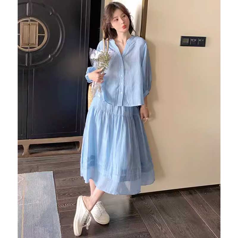 サマーブルーセットアップ