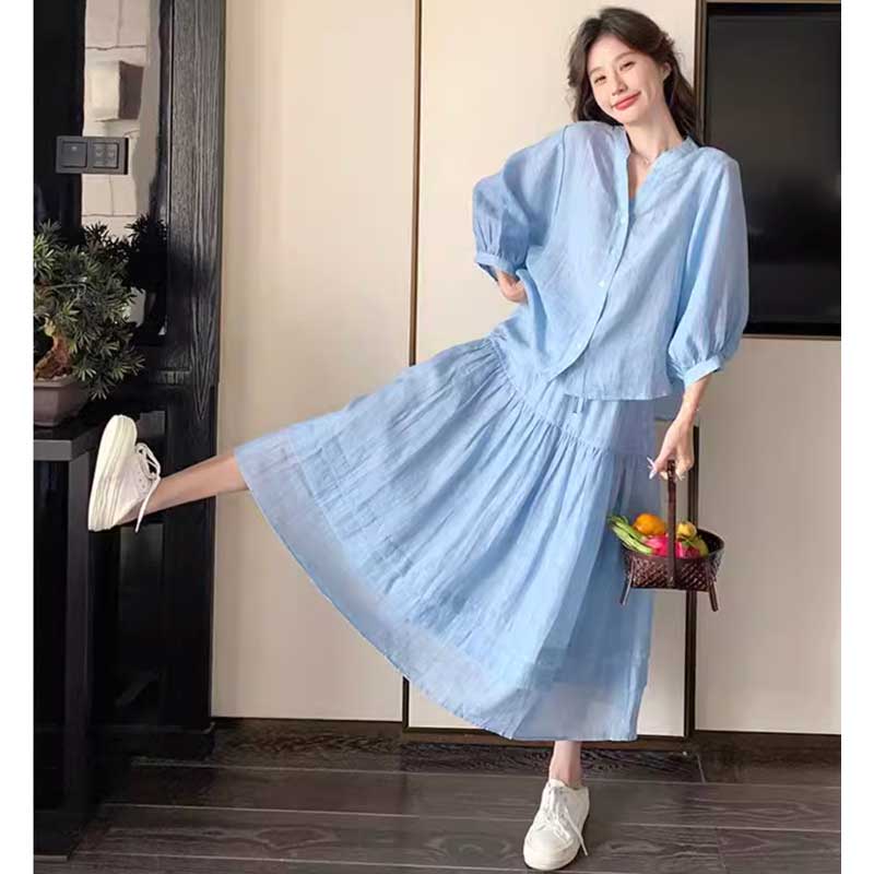 サマーブルーセットアップ