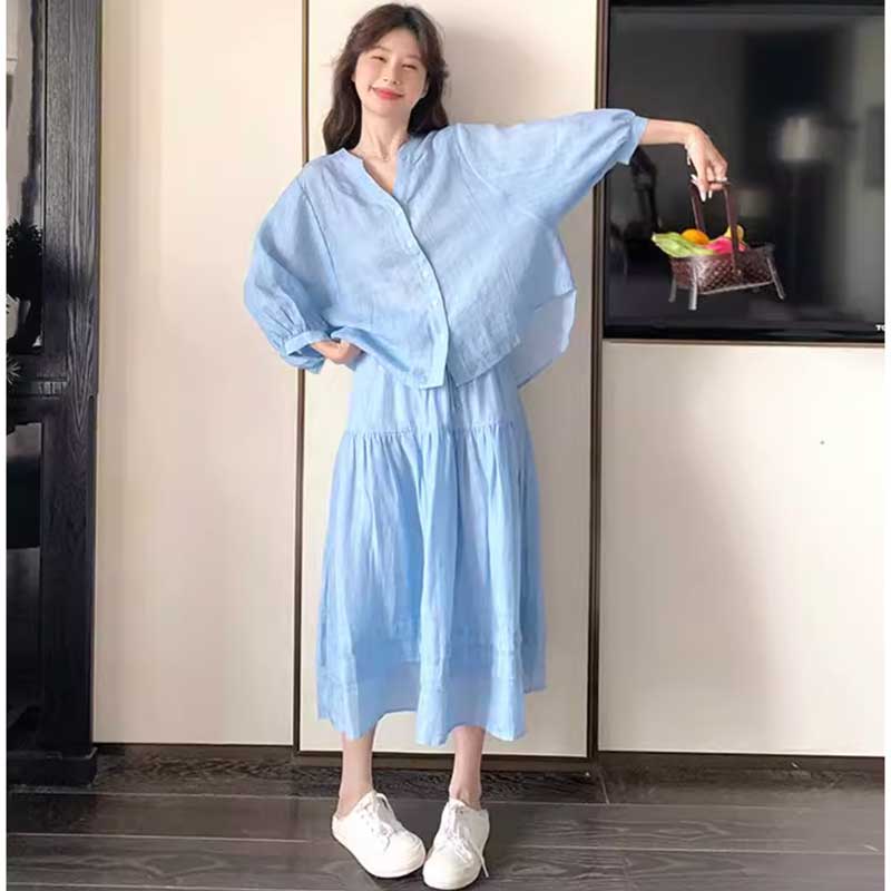 サマーブルーセットアップ