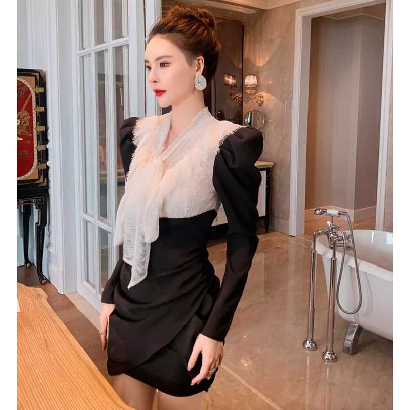 フリルトップギャザーワンピース