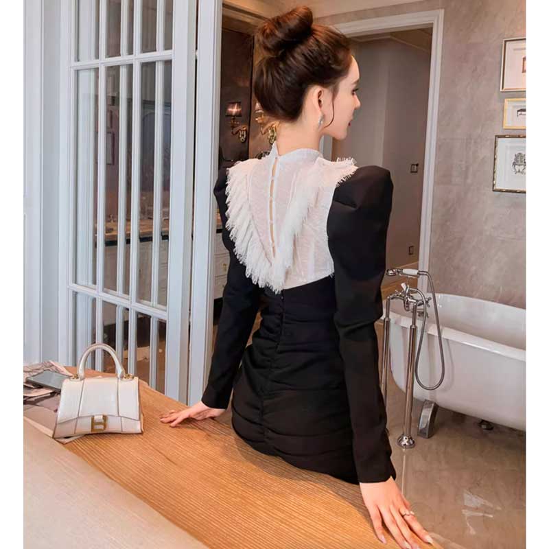 フリルトップギャザーワンピース