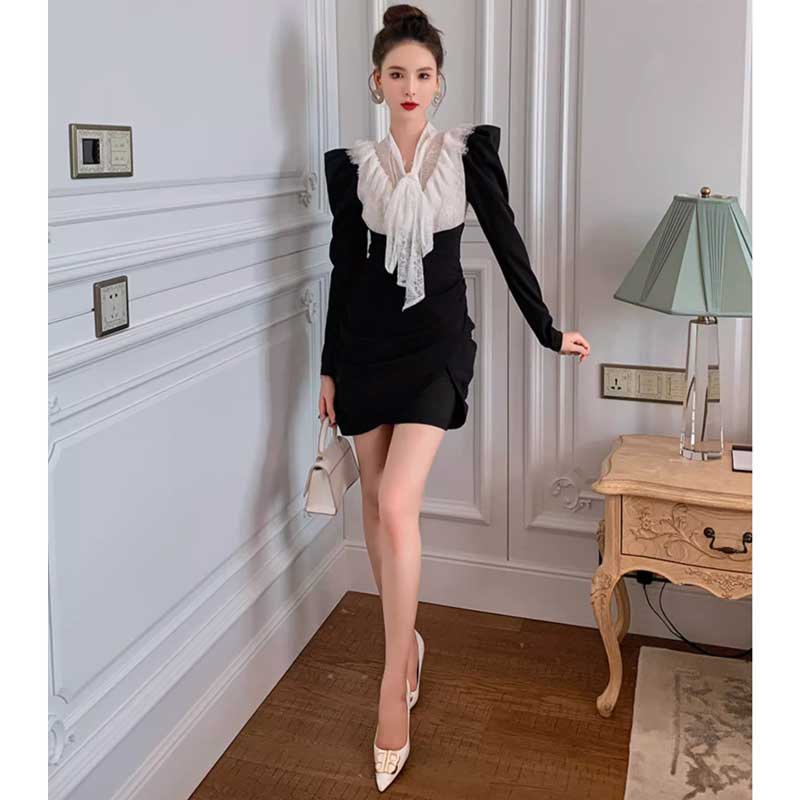 フリルトップギャザーワンピース