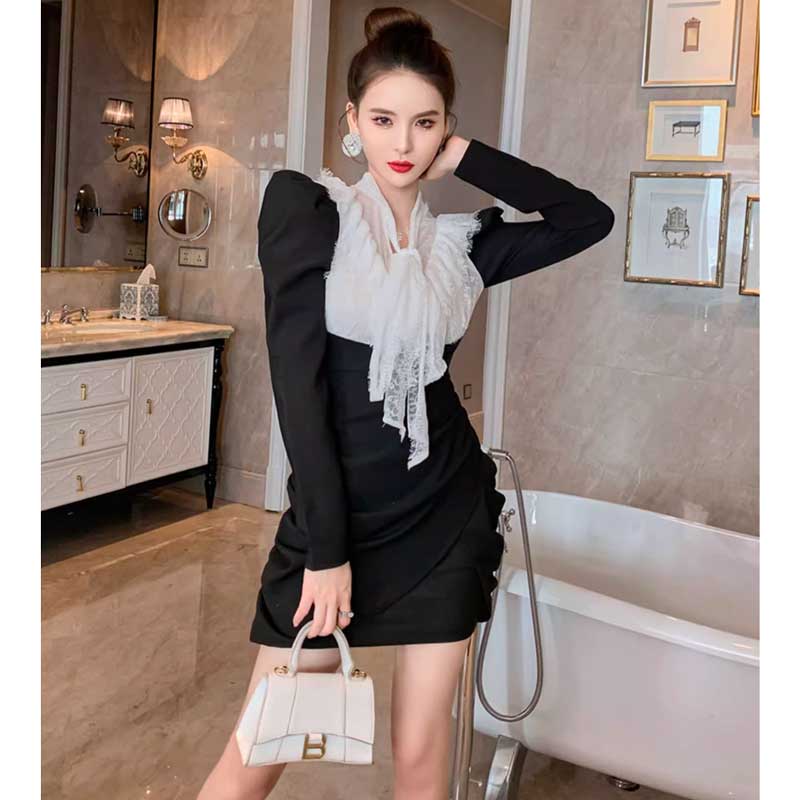 フリルトップギャザーワンピース