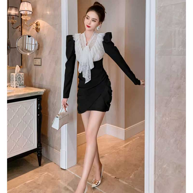 フリルトップギャザーワンピース