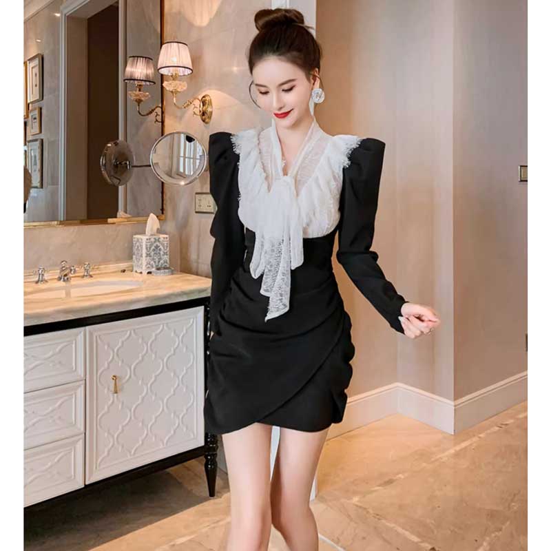 フリルトップギャザーワンピース