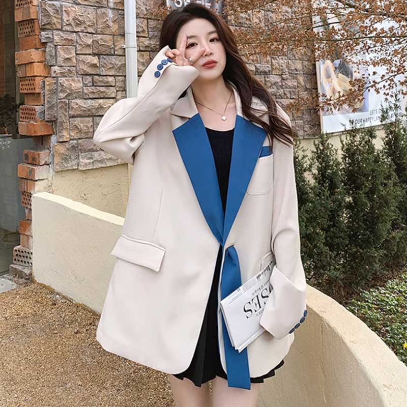 コントラストラペルジャケット