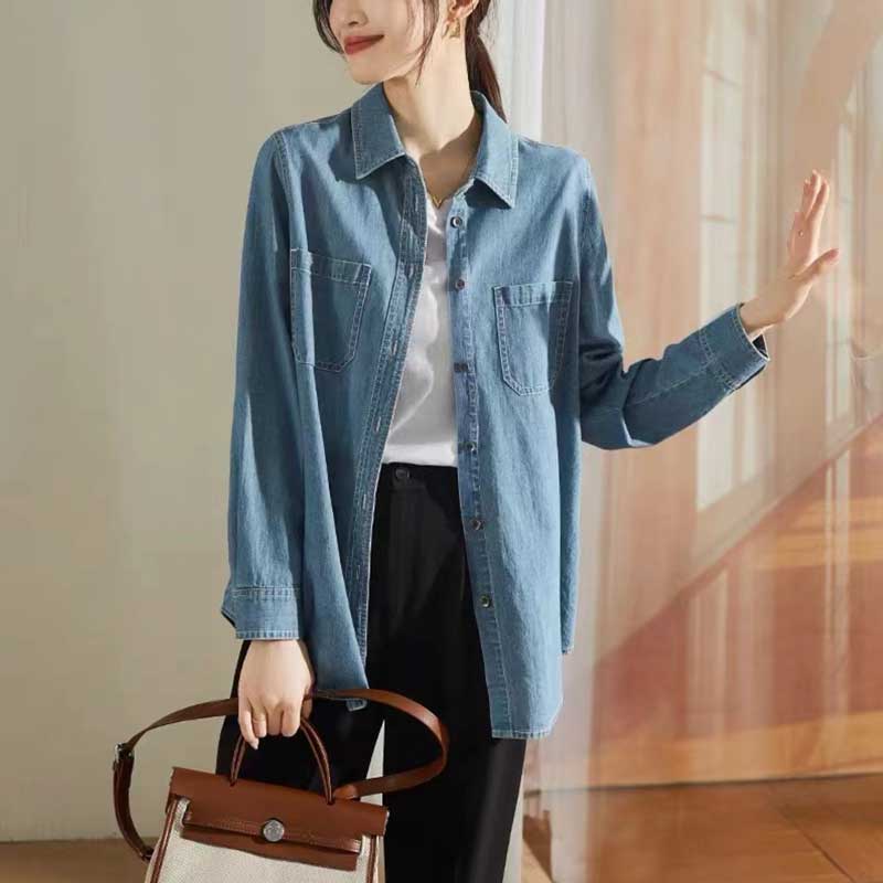 リラックスデニムシャツ (2colors)