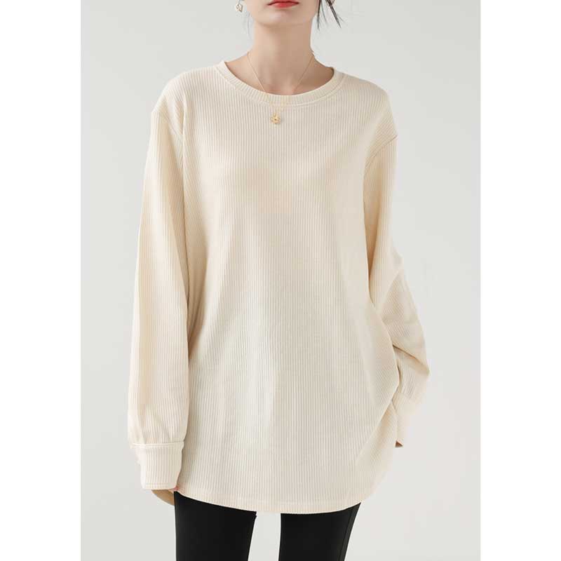 ミディ丈リブカットソー (4colors)