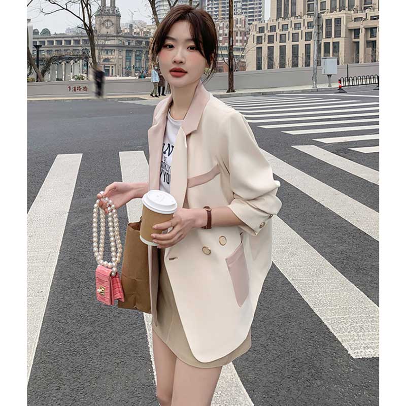 バイカラーテーラードジャケット