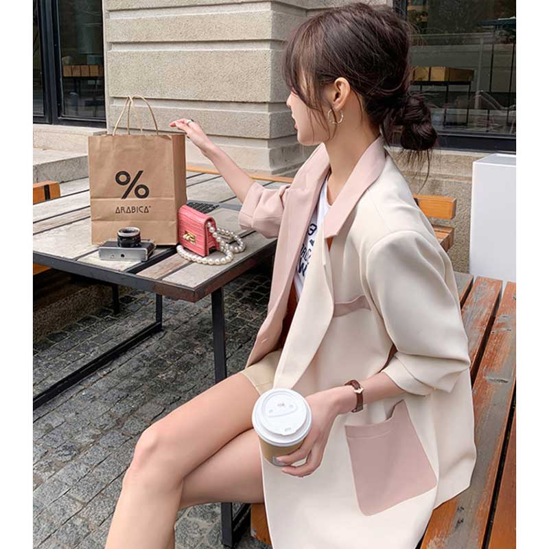 バイカラーテーラードジャケット