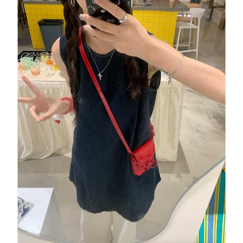 デニムノースリーブチュニック