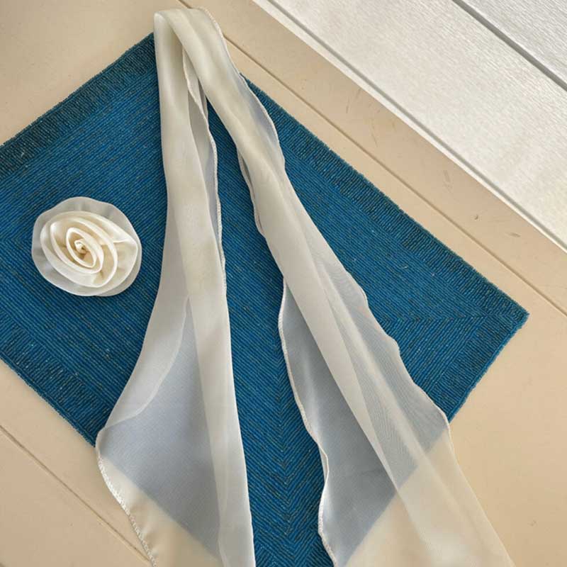 スカーフリボン付きラウンドネックニット(3colors)