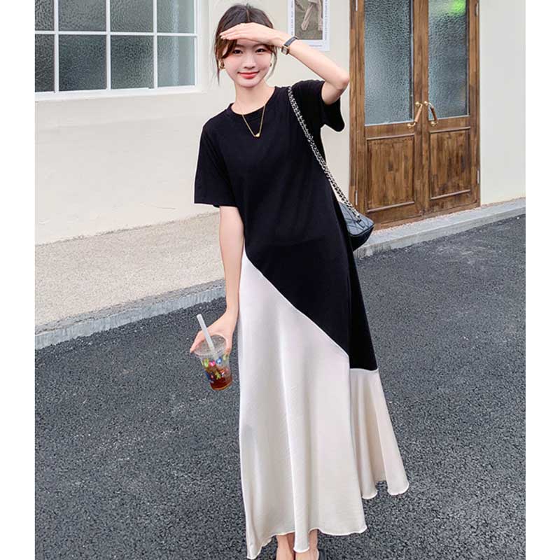 モノクロアシンメトリーワンピース