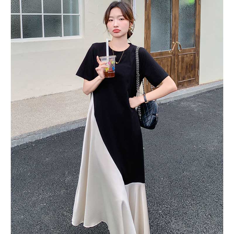 モノクロアシンメトリーワンピース