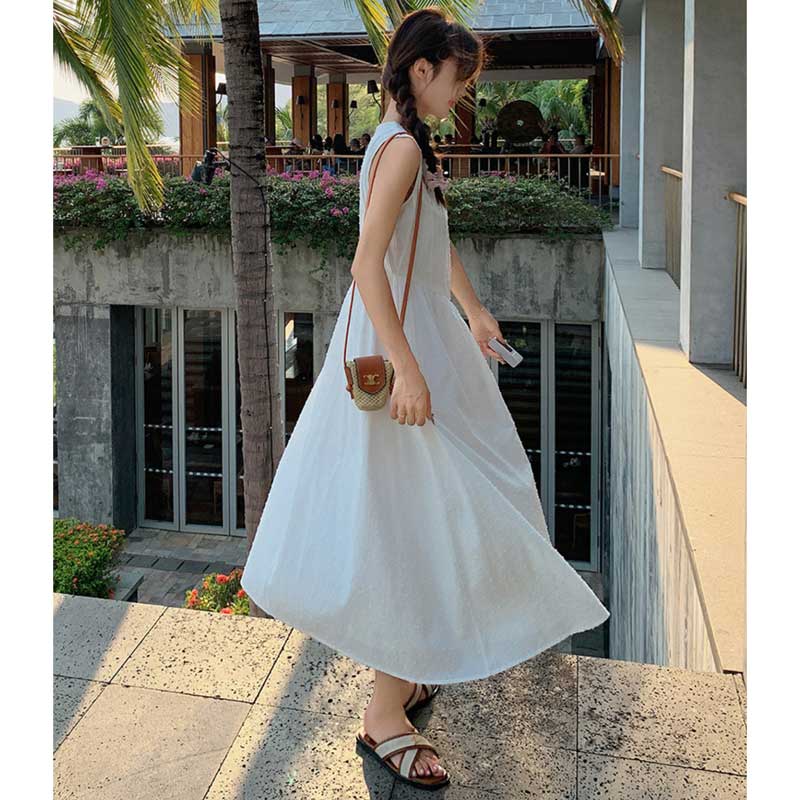 ノースリーブナチュラルワンピース