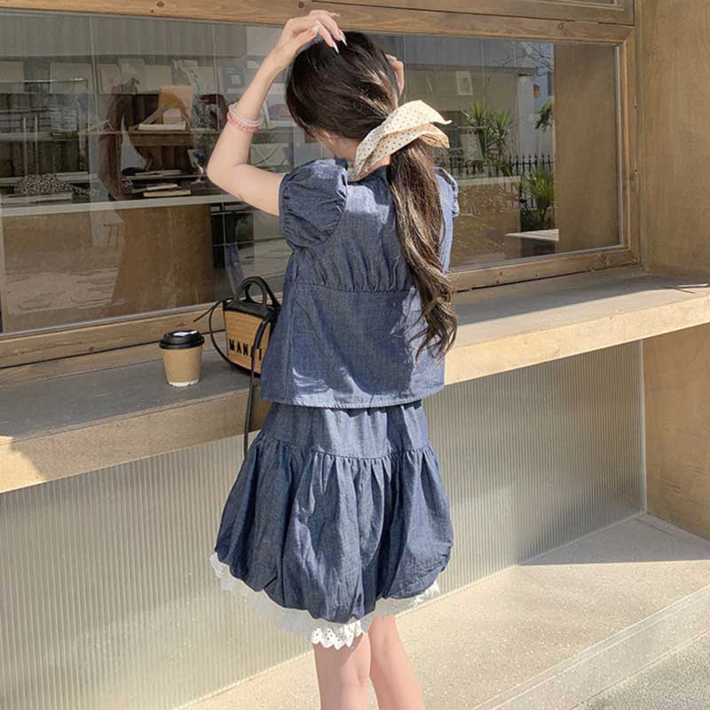 デニムガーリッシュセットアップ