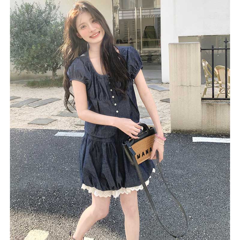 デニムガーリッシュセットアップ