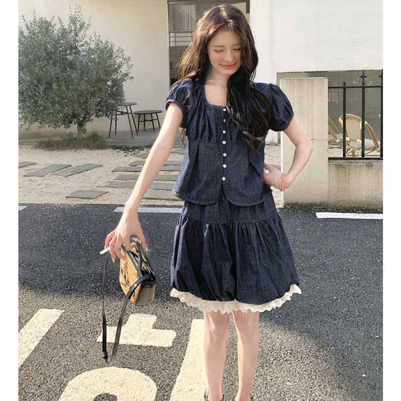 デニムガーリッシュセットアップ