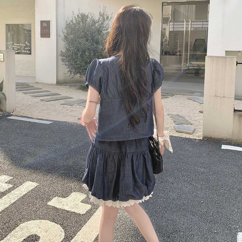 デニムガーリッシュセットアップ