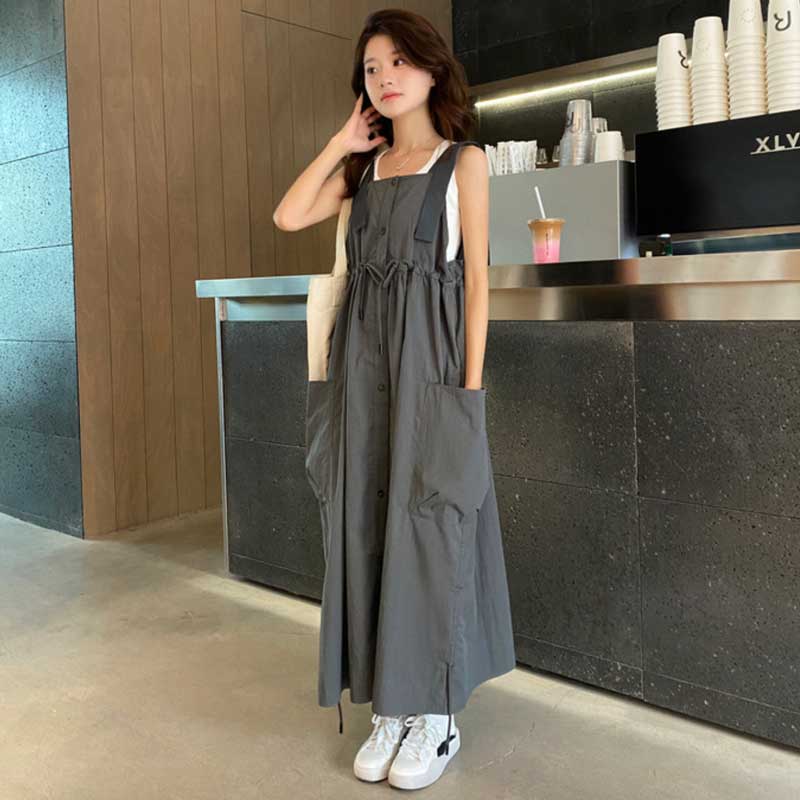 ギャザーポケットジャンパースカート