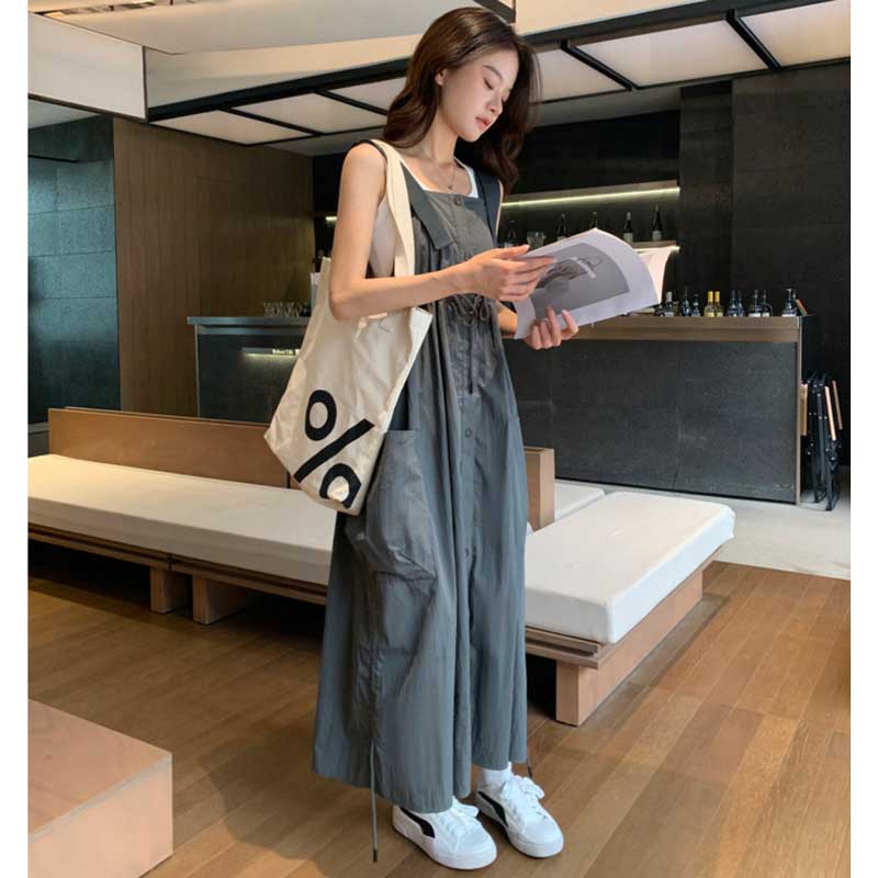 ギャザーポケットジャンパースカート