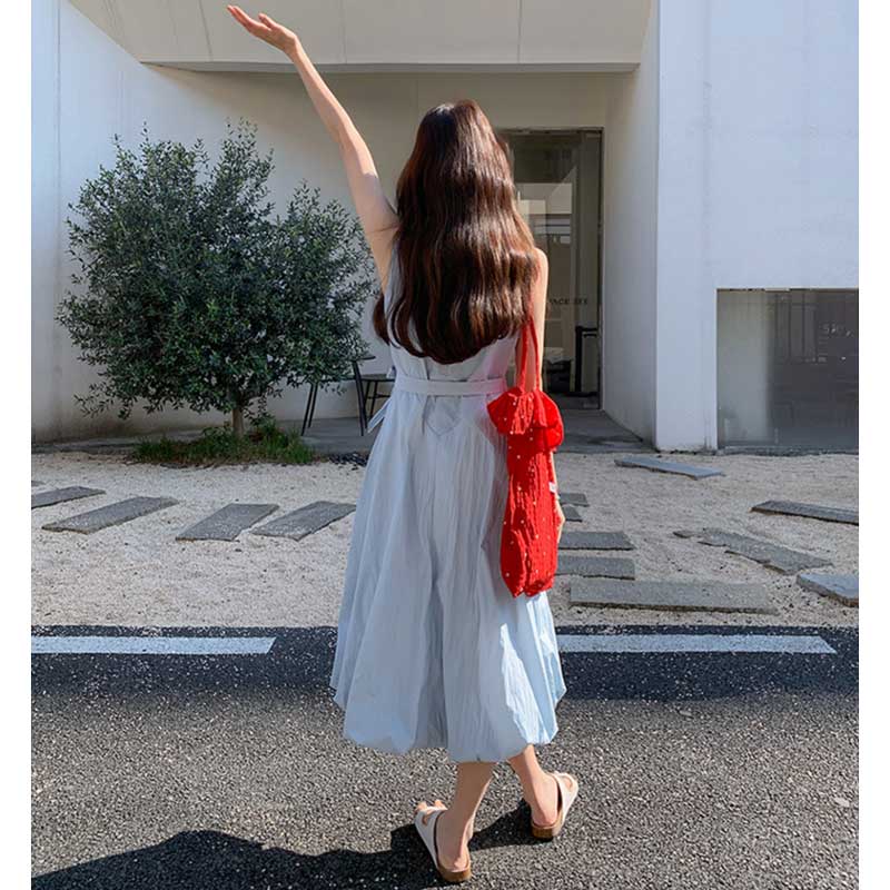 ブルーリボンバルーンスカートワンピース
