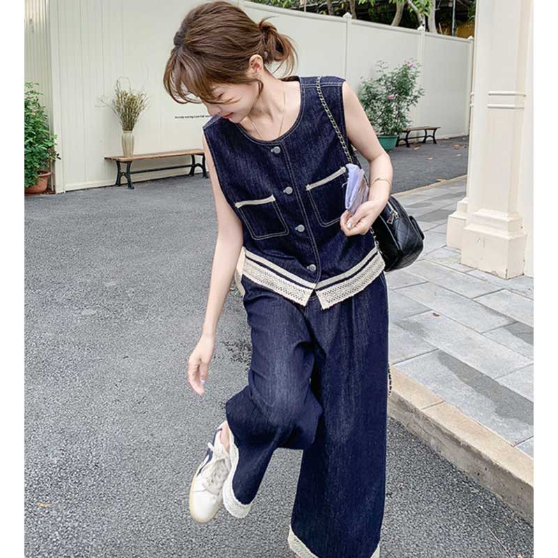 インディゴデニムサマーセットアップ