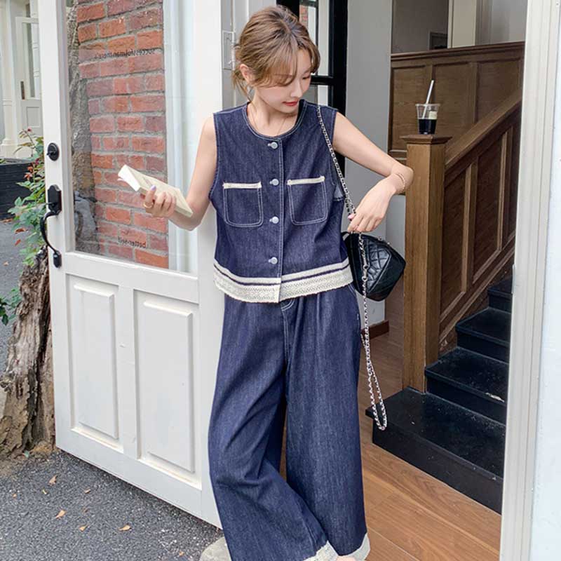 インディゴデニムサマーセットアップ