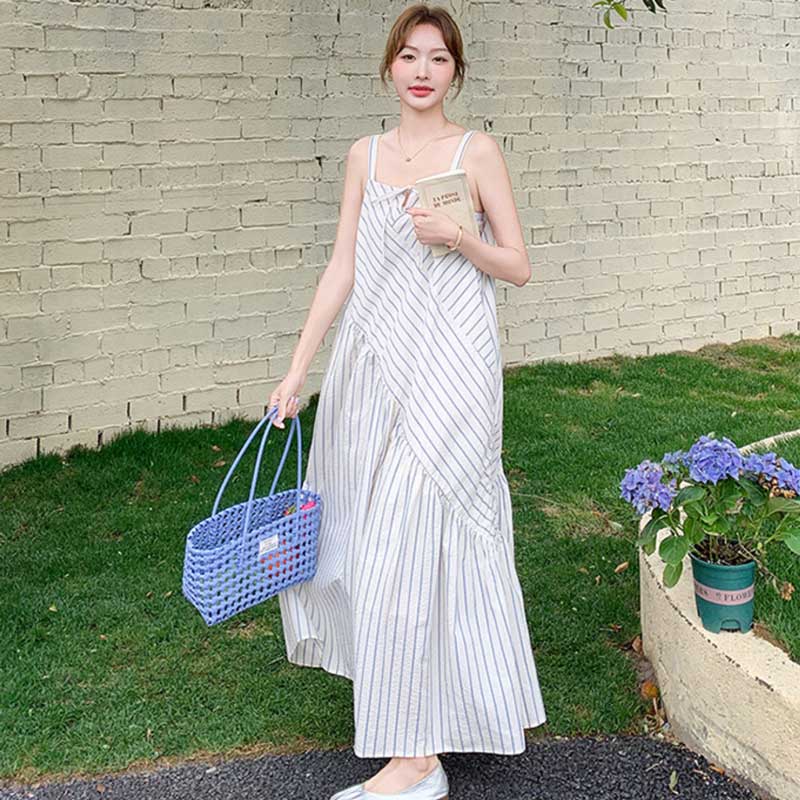 ストライプワイドオールインワン