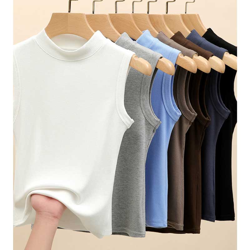 クルーネックリブタンクトップ(8colors)