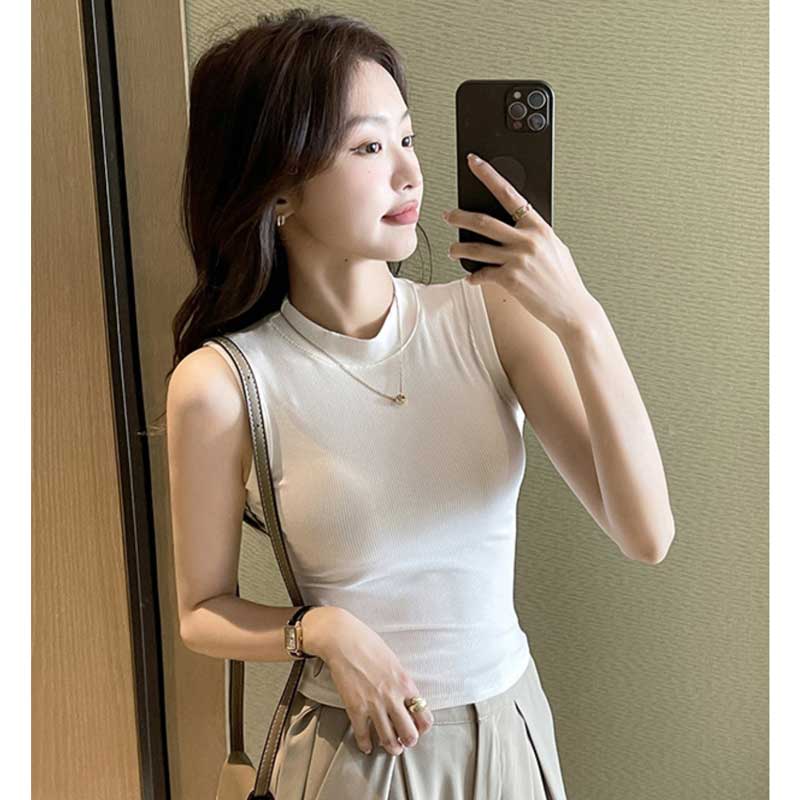 クルーネックリブタンクトップ(8colors)